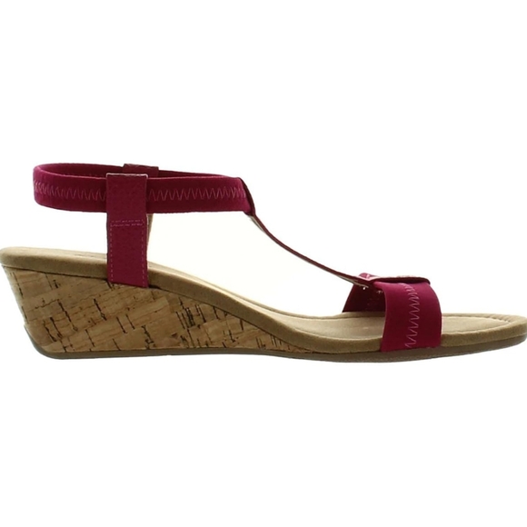 ALFANI -VOYAGE OPEN TOE LOW HEELED WEDGE SANDALS - Picture 2 of 3